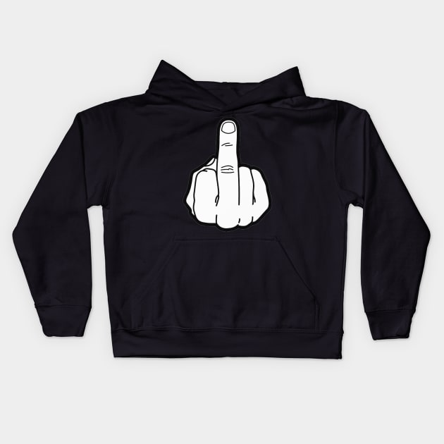 Middle Finger Kids Hoodie by  The best hard hat stickers 